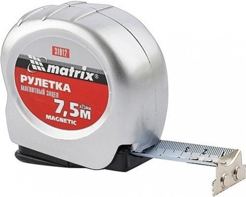 Рулетка MATRIX 7,5 мх25 мм magnetic, магнитный зацеп 31012