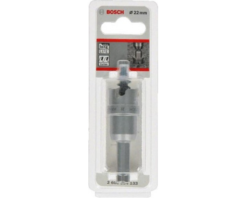 Коронка биметаллическая BOSCH Precision for Sheet Metal твердосплав 22 мм с напайками 2608594133