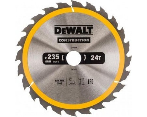 Пильный диск универсальный DeWALT 235х24тх30 мм Construction DT1954-QZ DT1954-QZ