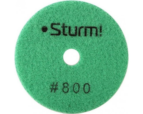 Шлифовальный круг по камню Sturm 9012-W100-800 алмазный гибкий, 100 мм, p800, мокрое шлиф.