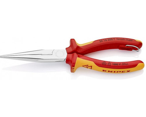Длинногубцы диэлектрические KNIPEX 2616200T 200 мм с режущими кромками KN-2616200T