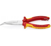 Длинногубцы диэлектрические KNIPEX 2626200T 200 мм с режущими кромками, хромированные KN-2626200T