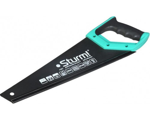 Ножовка по дереву Sturm 1060-62-350 350мм, тефлоновое покрытие, 7tpi, 3d зуб