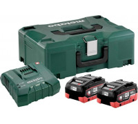 Набор аккумуляторов и зарядное устройство18V METABO 18V Basic-Set 8,0 LiHD 2х8.0 Ач ASC Ultra + Metaloc 685131000