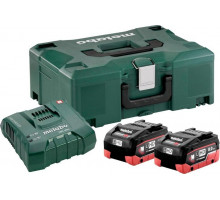 Набор аккумуляторов и зарядное устройство18V METABO 18V Basic-Set 8,0 LiHD 2х8.0 Ач ASC Ultra + Metaloc 685131000