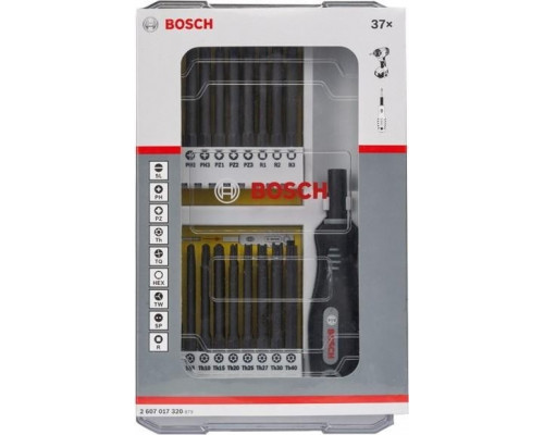 Набор насадок SDB Set BOSCH 37 предметов 2607017320