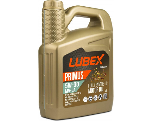 Масло моторное Lubex PRIMUS MV-LA 5W30 4 л. синтетическое L034-1319-0404
