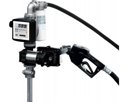 Бочковой комплект для перекачки бензина PIUSI Drum EX50 33 12V DC ATEX с фильтром и механическим пистолетом