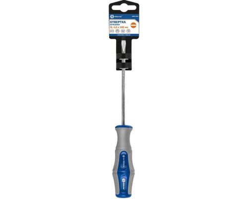Отвертка шлицевая Кобальт 646-249 ultra grip sl 4,0х100 мм cr-v, двухкомпонентная ру