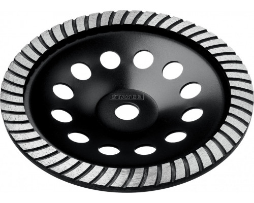 Алмазная чашка STAYER 230мм turbo-plus шлифовальная сегментированная 33380-230