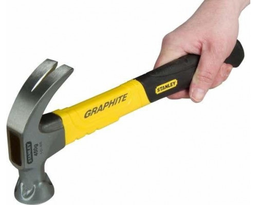 Молоток STANLEY GRAPHITE 1-51-505 450 гр., с гвоздодером 1-51-505