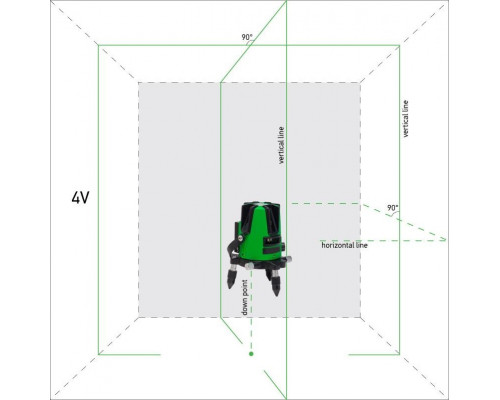 Лазерный построитель плоскостей ADA 3D LINER 4V GREEN А00531