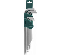 Набор ключей шестигранных JONNESWAY H06SM109S EXTRA LONG с шаром 1,5-10мм, 9 предметов 047096