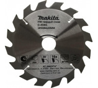 Пильный диск по дереву MAKITA 185x30/16/20x2x16T D-45901