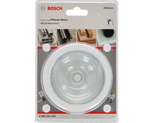 Коронка биметаллическая BOSCH PROGRESSOR for Wood&Metal 83 мм 2608594233