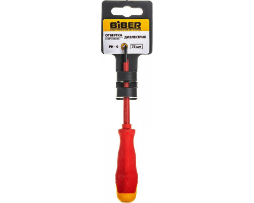 Отвертка диэлектрическая Biber 85595 PH 0х75мм тов-079417