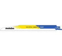 Полотна для сабельных пил METABO S1110DF 225x1,6/4,3 мм BiM (5шт.) 631926000