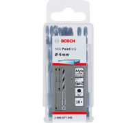 Сверла по металлу BOSCH HSS шлифованное 4.0 х 43/83 мм PointTeQ HEX (уп.10шт.) 2608577543