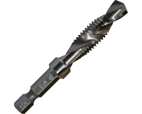 Сверло метчик ПРАКТИКА 10х1.5х72 мм HEX 1/4' (775-013) 775-013