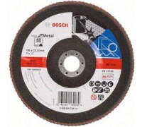 Круг лепестковый торцевой BOSCH 180 мм Р60 Best for Metal 2608606738