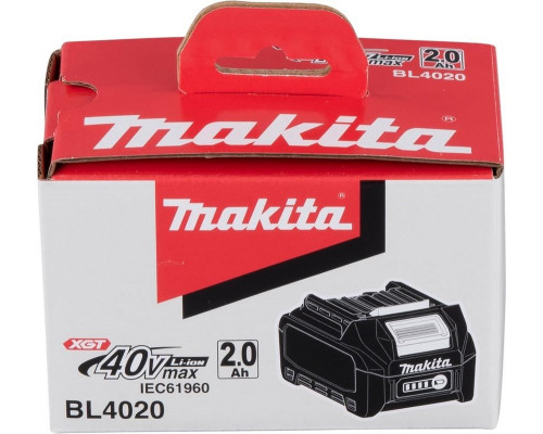 Аккумулятор MAKITA 40.0В 2,0 Ач Li-ion XGT BL4020 191L29-0