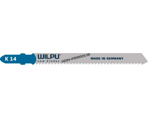Пилки по металлу WILPU K 14 (аналог т127d) для алюминия, стали до 30мм 5шт/уп 276000005