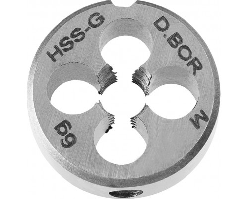Плашка D.BOR DIN 223 Form-B HSS-G, M5x0,80, 20х7 D-TCT-700-050-080