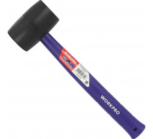 Киянка WORKPRO WP241041 450гр. резиновая с пластиковой рукояткой, черная