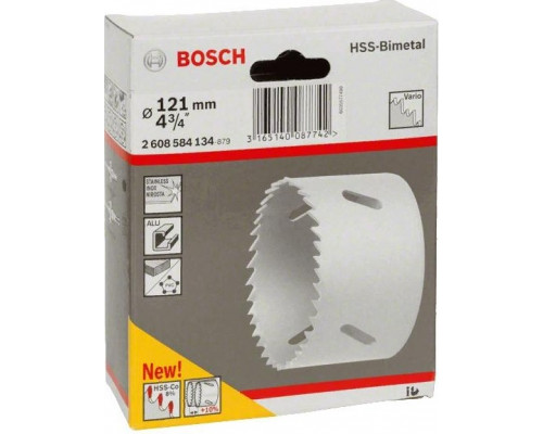 Коронка биметаллическая BOSCH STANDARD 121 ММ 2608584134