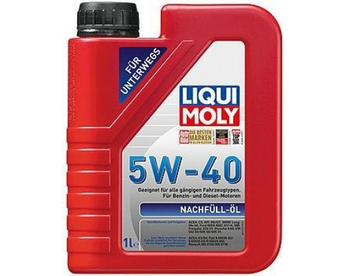 Масло доливочное LIQUI MOLY SAE 5W40 Nachfull Oil 1 л 8027/1305 синтетическое 8027/1305