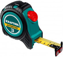 Рулетка KRAFTOOL AutoStop 3м/16мм профессиональная с автостопом 3412-3-16