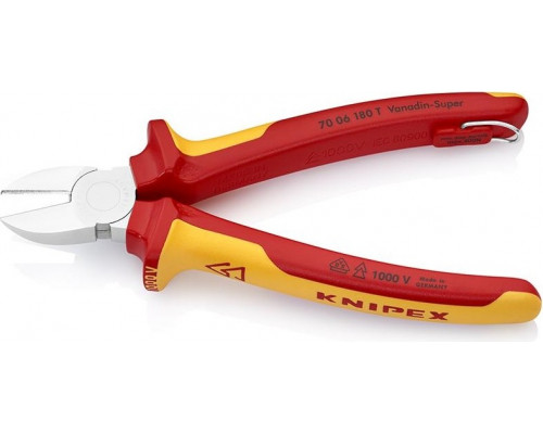 Бокорезы диэлектрические KNIPEX 7006180T 180 мм KN-7006180T