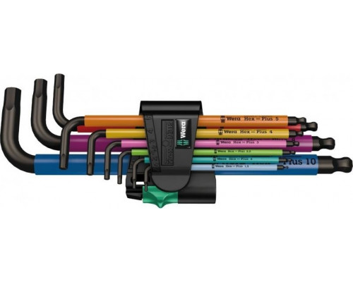Набор шестигранников WERA 950 PKL/9 SM N Multicolour, 9 предметов