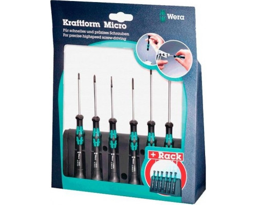 Набор отверток для электронщиков WERA Kraftform Micro 2035/6 A SATZ 6 TLG. WE-118150 WE-118150