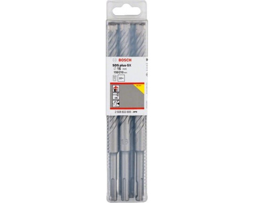 Бур SDS-plus BOSCH 5X 16x150x210мм 10шт 2608833909