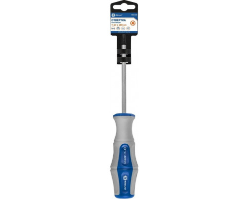 Отвертка TX Кобальт 910-072 ultra grip tamper-27х100 мм cr-v, двухкомпонентная