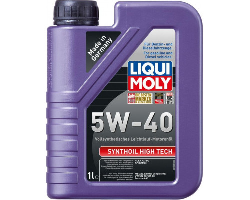 Масло моторное LIQUI MOLY SAE 5W40 Synthoil High Tech 1 л 1924/1855 1924/1855