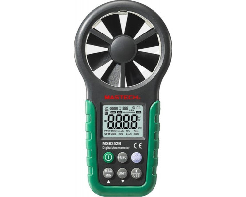 Измеритель скорости потока воздуха MASTECH MS6252B цифровой с крыльчаткой