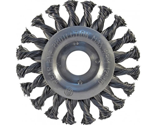 Щетка обдирочная для УШМ D.BOR круглая METAL Standard D-115 х 22.2 витая (арт. D22-MS-115-222-050) D22-MS-115-222-050