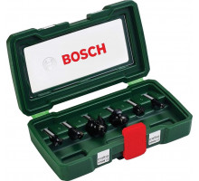 Набор фрез по дереву BOSCH 6 НМ-ФРЕЗ SET 8 мм-ХВ 2607019463