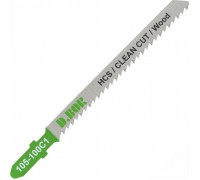 Пилки по дереву D.BOR 75/100*2,5 мм HCS / CLEAN CUT Wood (T101B/3101) (5 шт.) D-105-100C1-05
