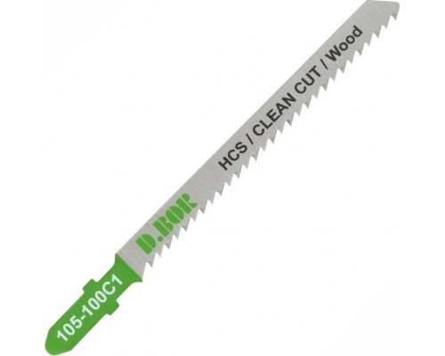 Пилки по дереву D.BOR 75/100*2,5 мм HCS / CLEAN CUT Wood (T101B/3101) (5 шт.) D-105-100C1-05