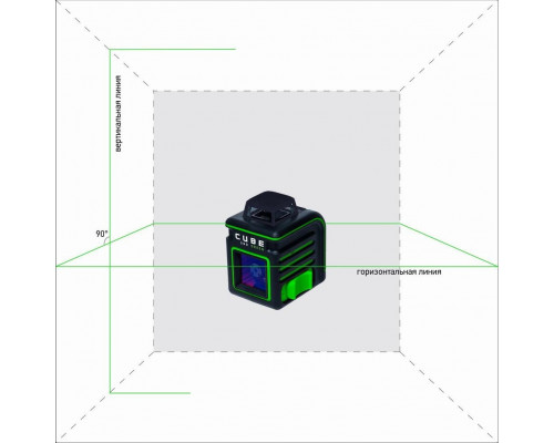 Лазерный уровень ADA CUBE 360 GREEN PROFESSIONAL EDITION А00535