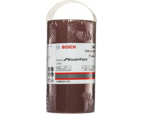 Лента-рулон BOSCH 115 мм G240 J450 Expert for Wood and Paint (рул.5м.) 2608621471