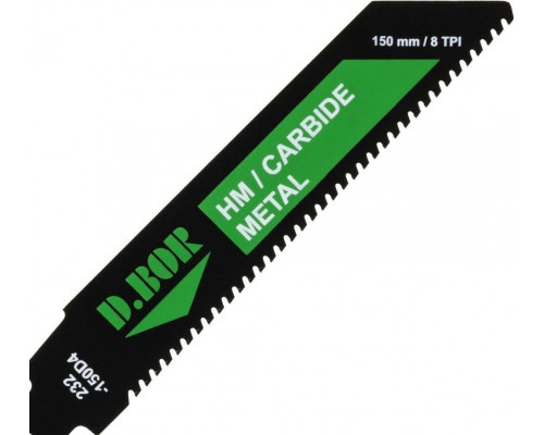 Полотна для сабельных пил D.BOR 115/150*3 мм HM / CARBIDE / METAL по металлу 1 шт. D-232-150D4-01