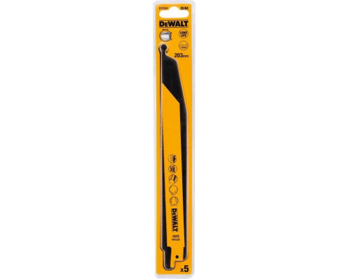 Полотна для сабельных пил по дереву DeWALT BIM 203 мм S1022EF (5шт.) DT2354-QZ DT2354-QZ