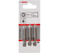 Набор бит BOSCH из 3 шт. PH 2х49 мм Extra Hard 2607001528