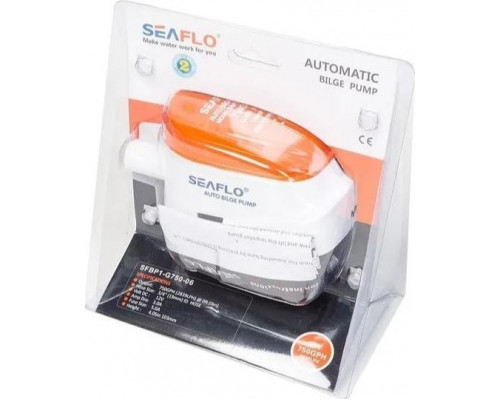 Помпа водооткачивающая трюмная SEAFLO SFBP1-G750-06 автоматическая 12V 750 галлон/час патрубок 19 мм