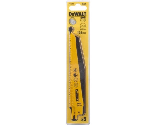 Полотна по металлу DeWALT BIM S610VF 152 мм (5шт.) DT2344-QZ DT2344-QZ
