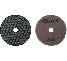 Шлифовальный круг по камню Sturm 9012-D100-50 алмазный гибкий, 100 мм, p50, сухое шлиф.